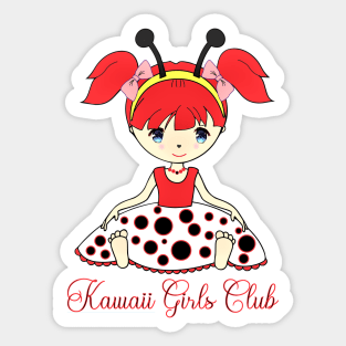 Kawaii Lady Bug Sticker